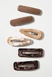 Thumbnail View 2: Velvet Barrettes, Set of 6