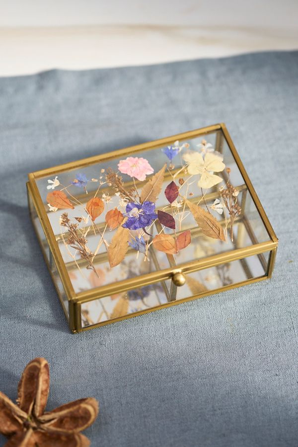 Slide View: 2: Pressed Floral Box