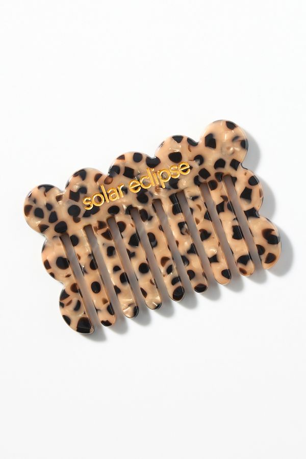 Slide View: 1: Solar Eclipse Scalloped Purse Comb