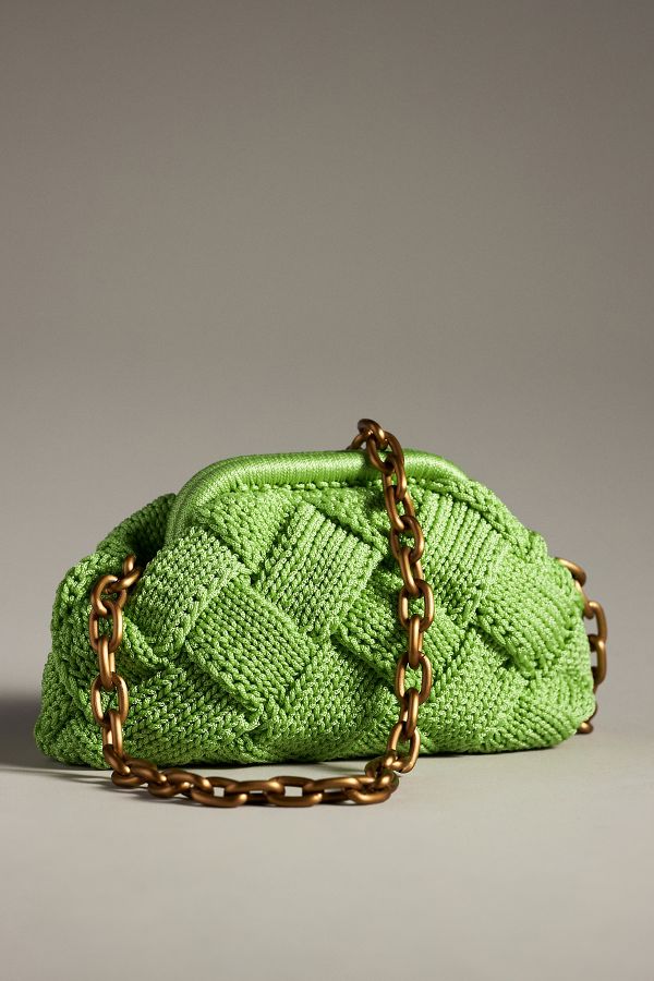 Slide View: 1: Noam Hazan Jade Woven Clutch