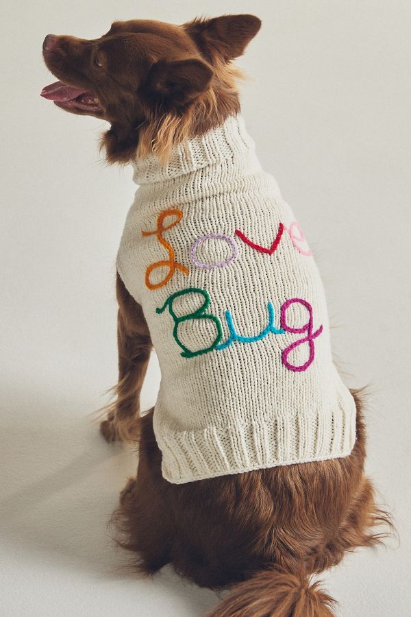 Slide View: 1: Anthropologie Love Bug Valentine's Day Pet Sweater