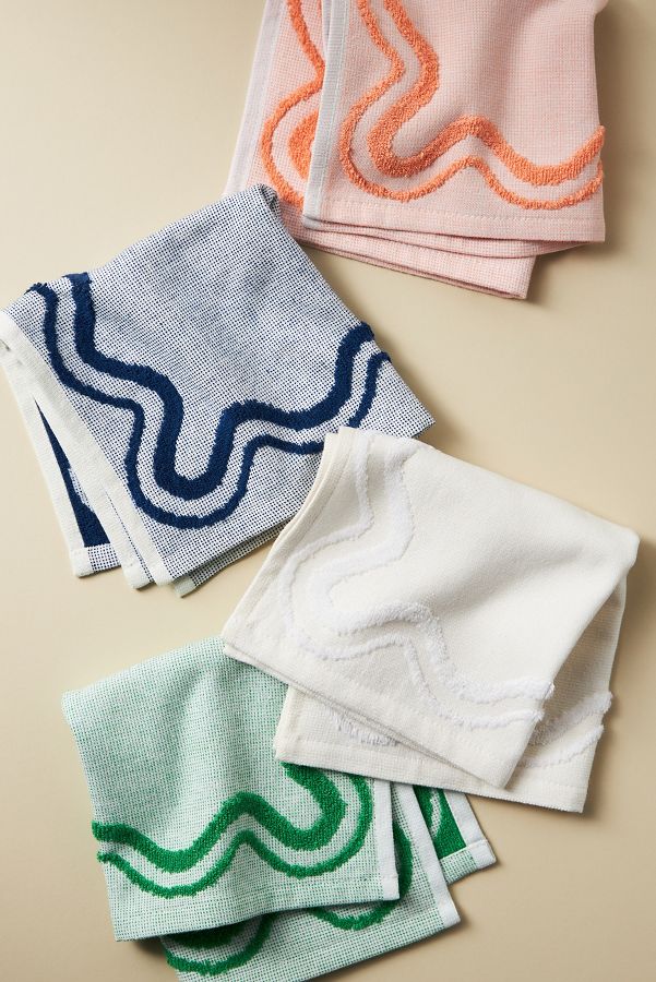 Slide View: 2: Madeline Terry Dishcloths, Set of 4