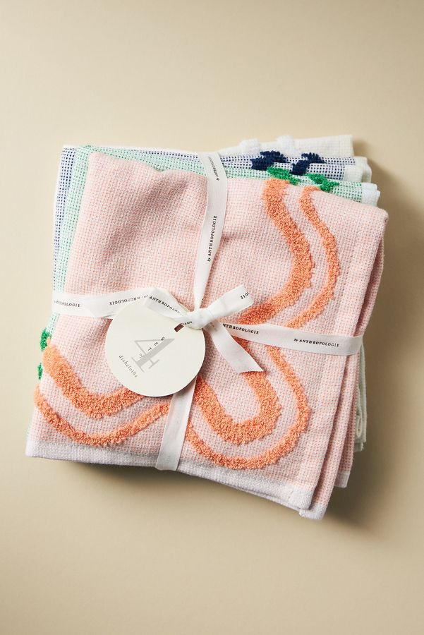 Slide View: 1: Madeline Terry Dishcloths, Set of 4