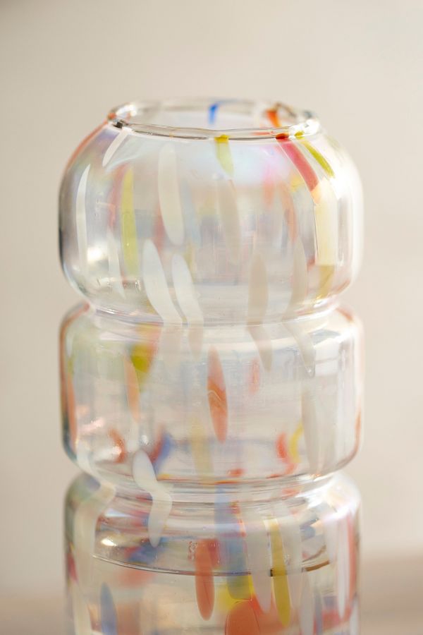 Slide View: 2: Luster Confetti Bubble Quartet Vase