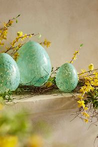 Slide View: 1: Confetti Luster Glass Egg, Small