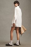 Thumbnail View 4: BRIDEMERCH Here Comes The Bride Long-Sleeve Mini Shirt Dress