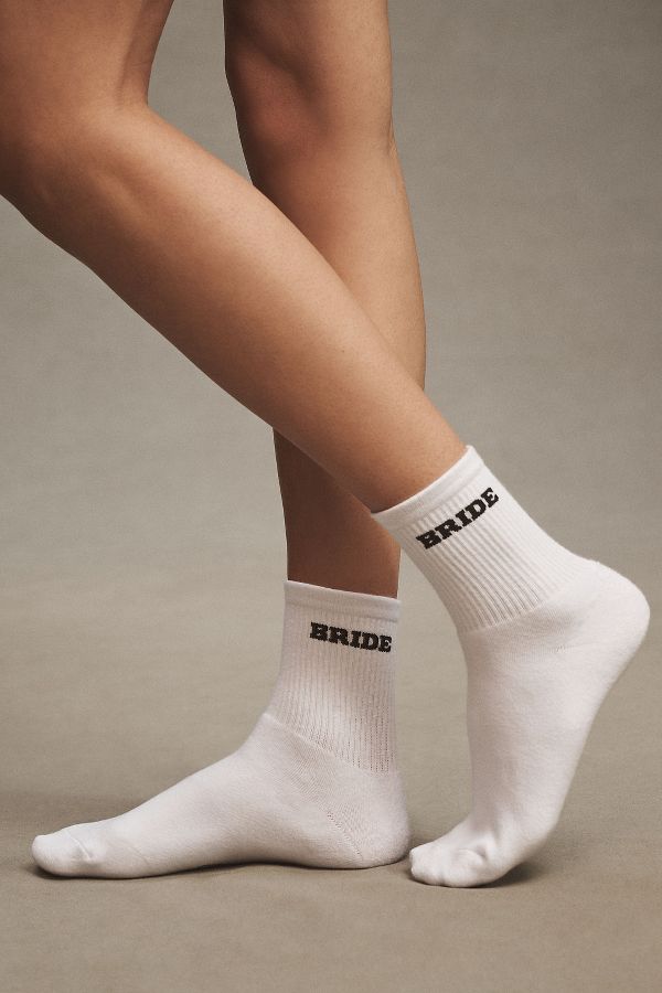 Slide View: 3: BRIDEMERCH Bride Crew Socks