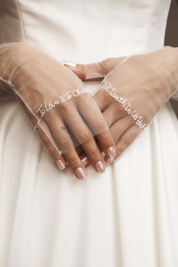 Slide View: 2: BHLDN To Love and To Cherish Fingerless Gloves