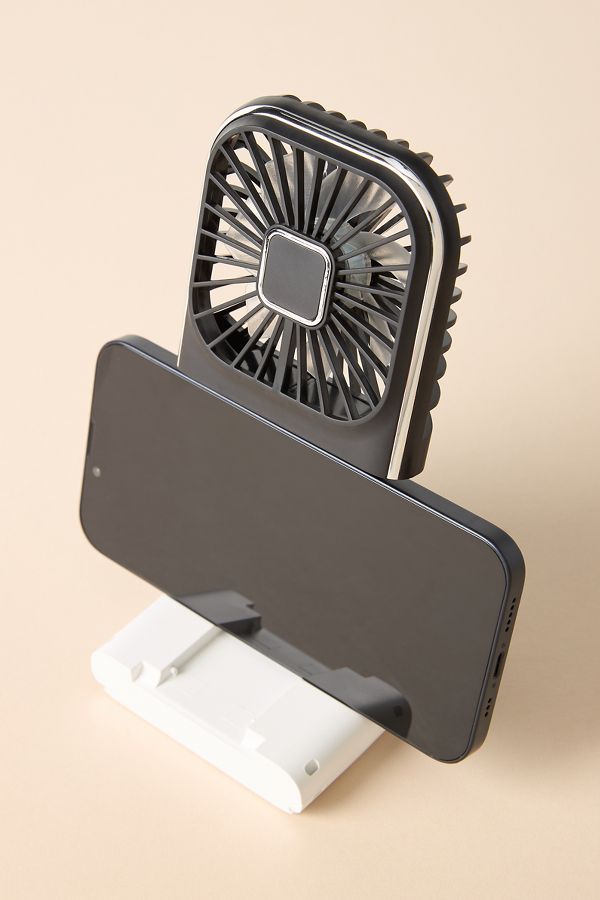 Slide View: 2: Multitasky PhonePal 3-in-1 Pro: Cooling Fan + Power Bank + Phone Stand (with Display Panel)