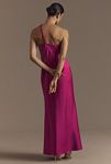 Thumbnail View 2: Liv Foster Clara One-Shoulder Rosette Satin A-Line Maxi Dress