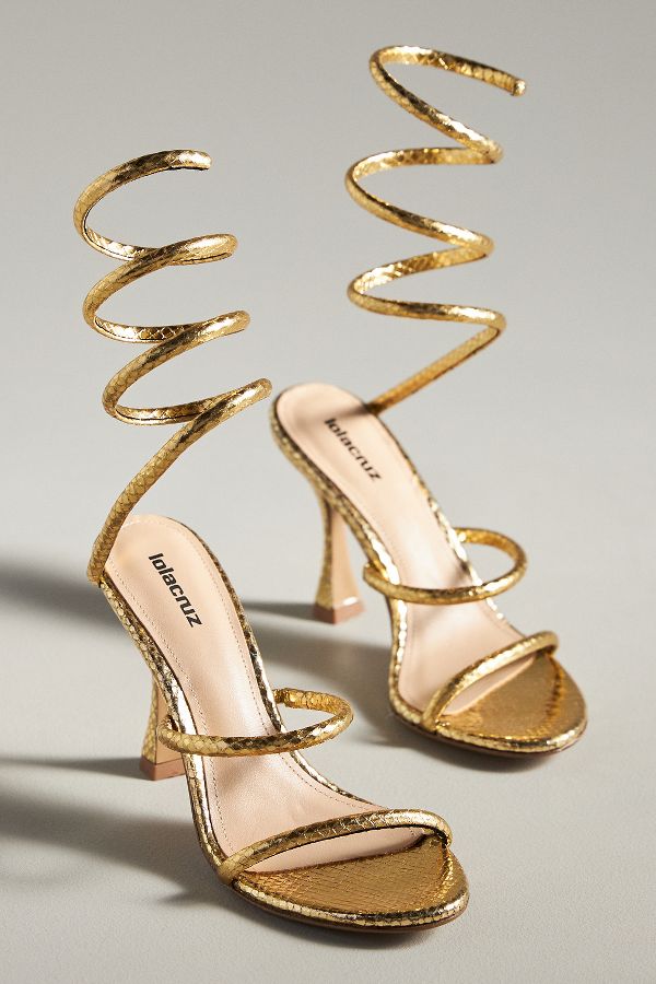 Slide View: 2: Lola Cruz Greta Heeled Sandals