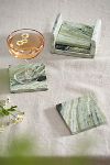 Thumbnail View 1: Green Marble Coasters, Set of 4