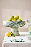 Thumbnail View 1: Green Marble Footed Serving Bowl