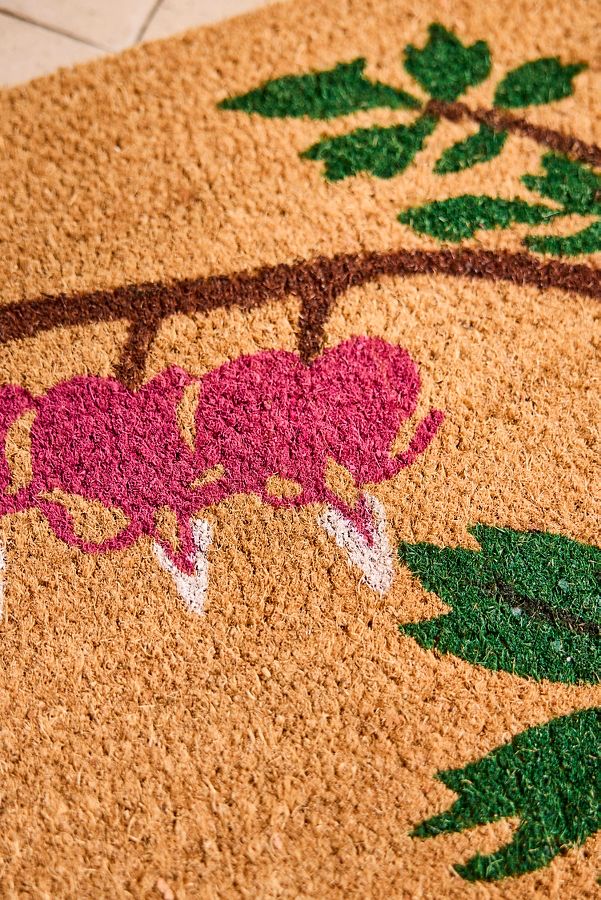 Slide View: 2: Bleeding Heart Coir Doormat