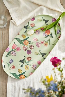 By Hope Floral Melamine Serving Platter