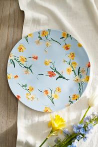 Slide View: 2: By Hope Floral Melamine Dinner Plates, Set of 4