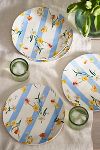 Thumbnail View 1: By Hope Daffodil Stripe Melamine Dinner Plates, Set of 4