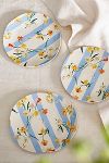 Thumbnail View 1: By Hope Daffodil Stripe Melamine Side Plates, Set of 4