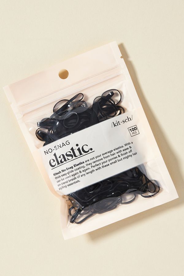 Slide View: 1: KITSCH No-Snag Elastic Hair Ties, Set of 100