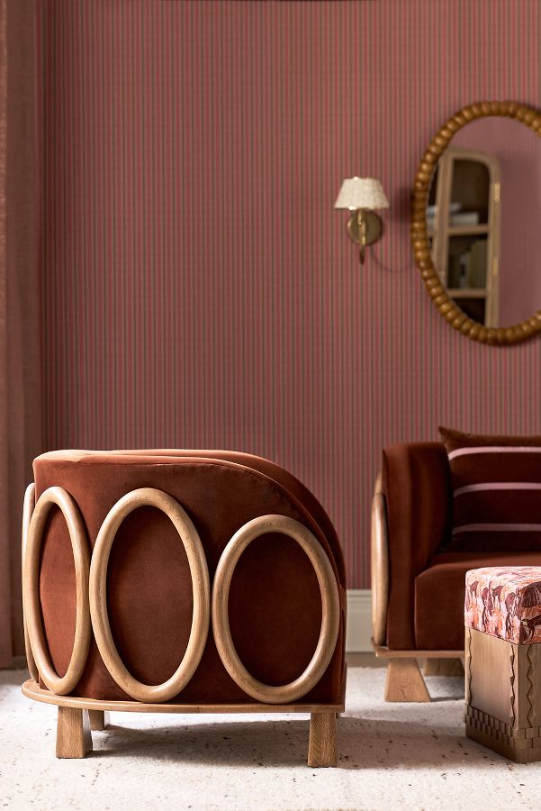 Slide View: 1: LALA Reimagined Velvet Accent Chair