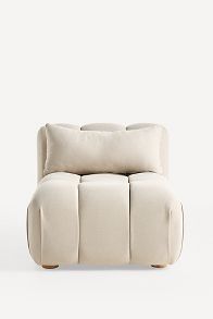 Slide View: 2: Kora Tufted Performance Woven Modular Armless Chair