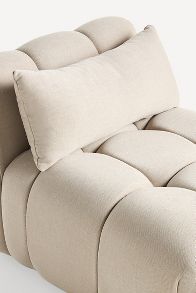 Slide View: 6: Kora Tufted Performance Woven Modular Armless Chair