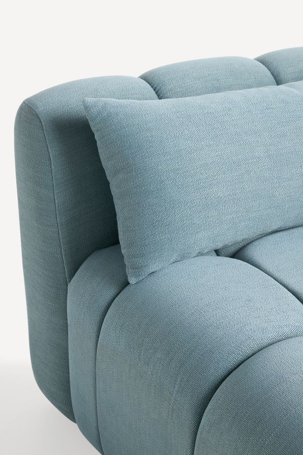 Slide View: 6: Kora Tufted Performance Woven Modular Armless Chair