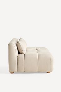 Slide View: 4: Kora Tufted Performance Woven Modular Armless Sofa