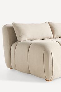 Slide View: 6: Kora Tufted Performance Woven Modular Armless Sofa