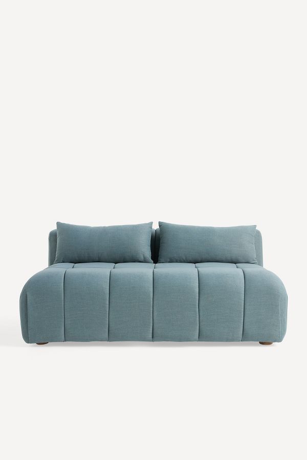 Slide View: 4: Kora Tufted Performance Woven Modular Armless Sofa