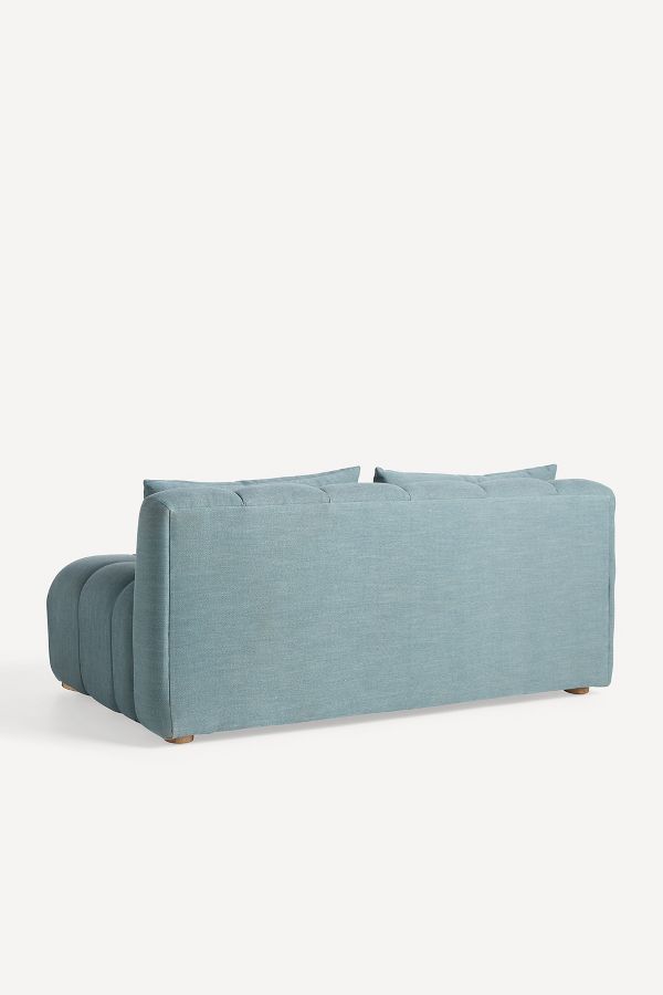 Slide View: 6: Kora Tufted Performance Woven Modular Armless Sofa