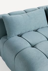 Slide View: 5: Kora Tufted Performance Woven Modular Armless Sofa