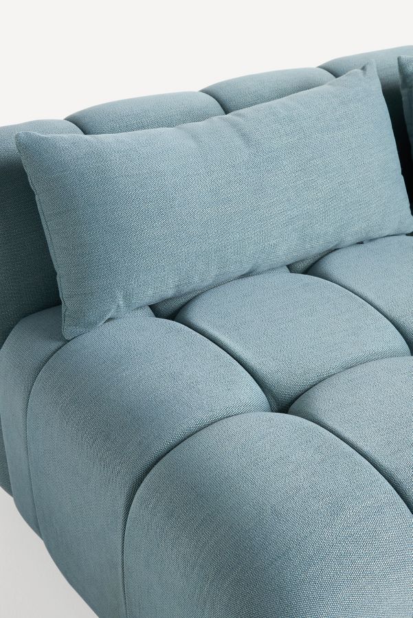 Slide View: 7: Kora Tufted Performance Woven Modular Armless Sofa