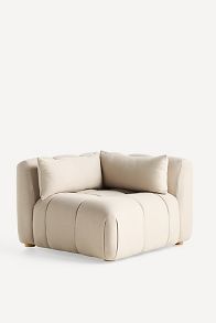 Slide View: 3: Kora Tufted Performance Woven Modular Corner Chair