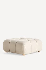 Slide View: 3: Kora Tufted Performance Woven Ottoman