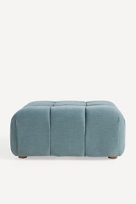 Slide View: 2: Kora Tufted Performance Woven Ottoman