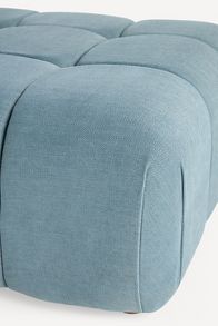 Slide View: 4: Kora Tufted Performance Woven Ottoman