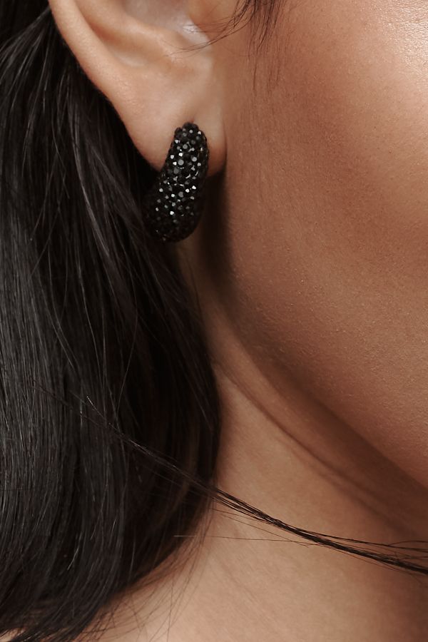 Slide View: 2: Pavé Teardrop Earrings