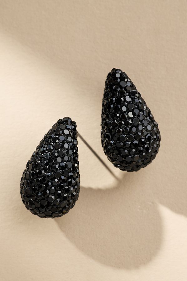 Slide View: 3: The Petra Drop Earrings: Pavé Edition