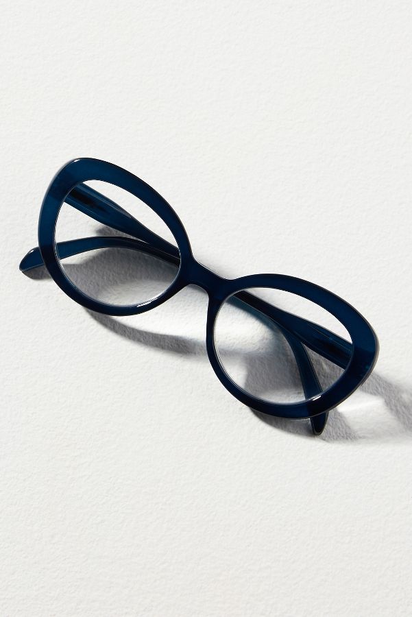 Slide View: 1: Oval Cat-Eye Readers