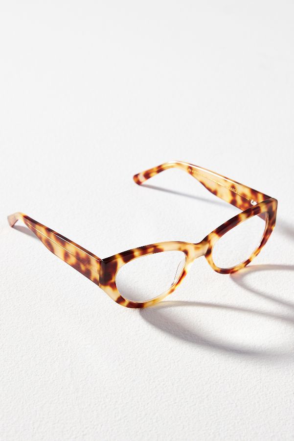 Slide View: 2: Chunky Oval Cat-Eye Readers