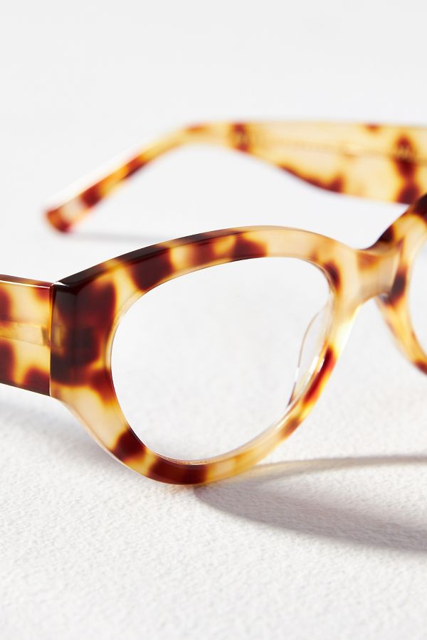 Slide View: 3: Chunky Oval Cat-Eye Readers