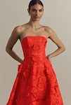 Thumbnail View 3: Helsi Florence Floral Appliqué Strapless Midi Dress