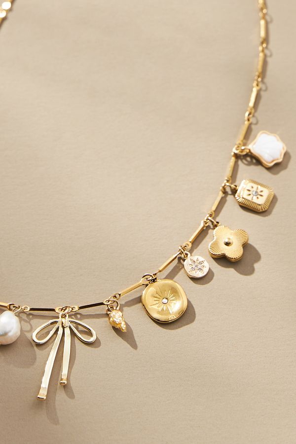 Slide View: 2: Casa Clare Lacey Charm Necklace