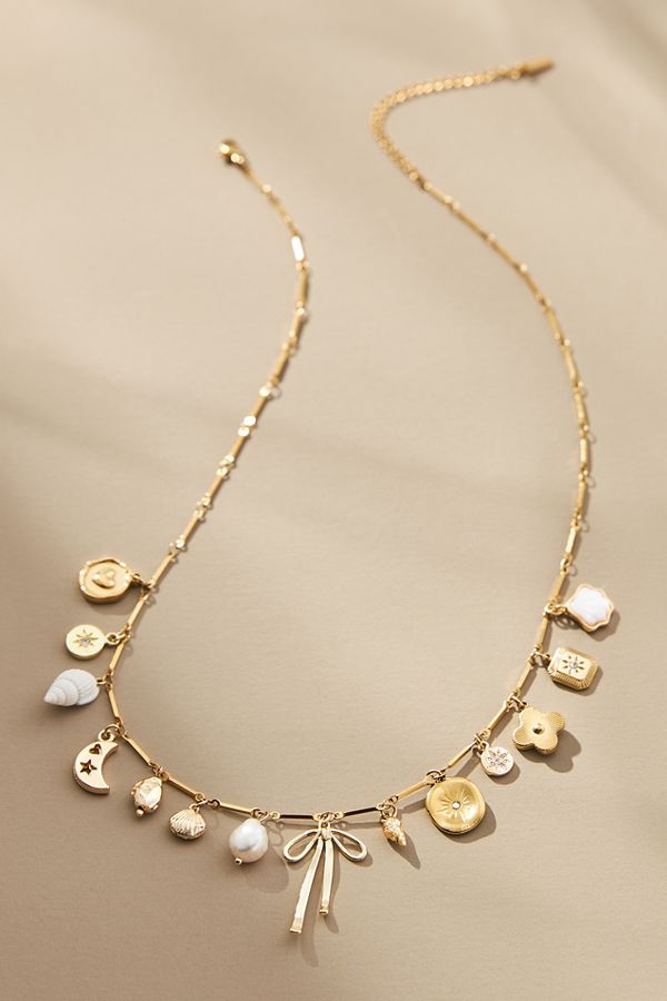 Slide View: 1: Casa Clare Lacey Charm Necklace