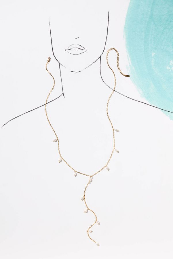 Slide View: 3: Casa Clara Paulina Pearl Pendant Necklace