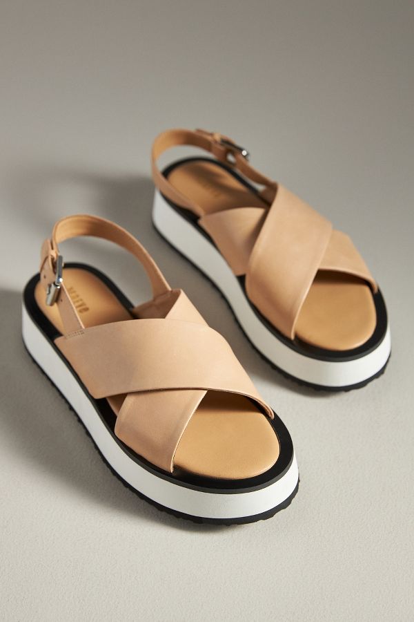 Slide View: 2: Maeve Cross-Strap Platform Sandals