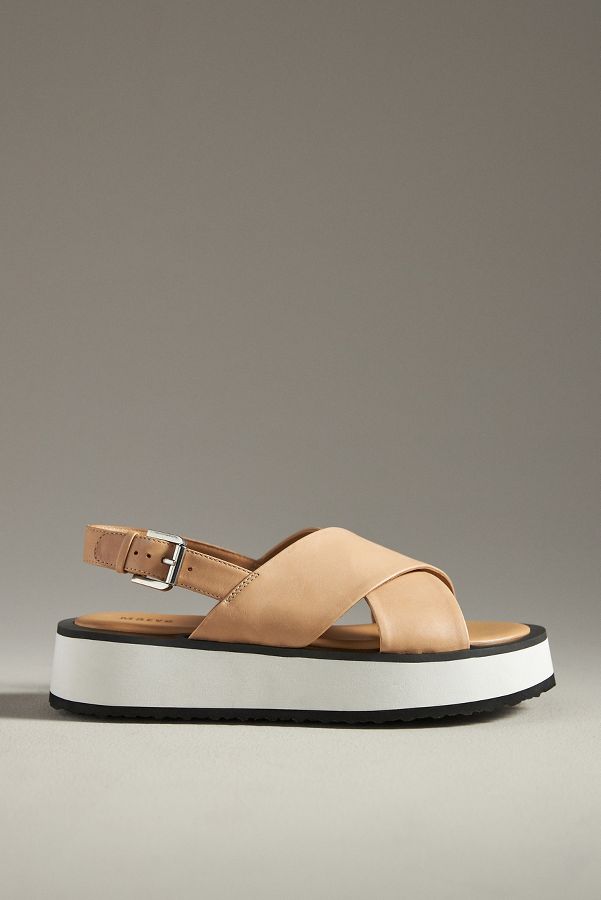 Slide View: 1: Maeve Cross-Strap Platform Sandals