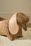 Thumbnail View 2: Dachshund Dog Woven Wicker Basket