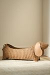 Thumbnail View 1: Dachshund Dog Woven Wicker Basket